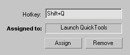Assign hotkey
